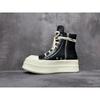 Scarpe a testa larga europee e americane 2025 nuove scarpe sportive casual con plateau rialzato punta tonda cinturini scarpe alte in tela marea da donna