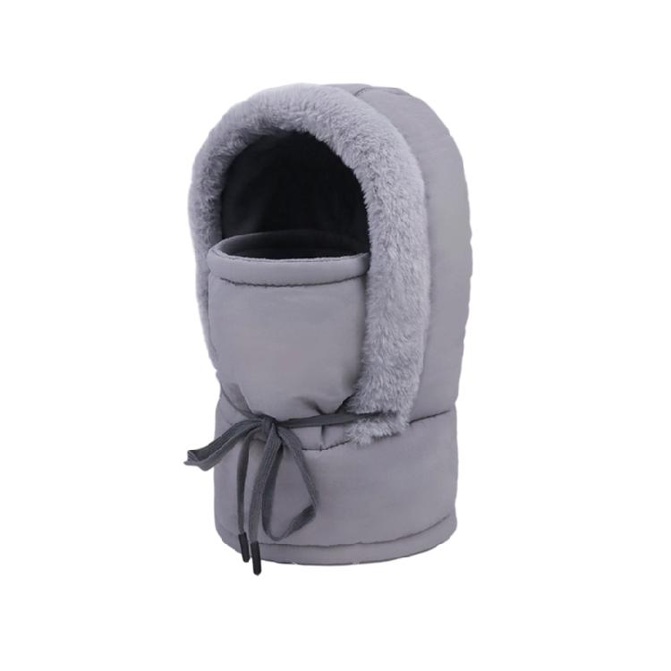 Cold Weather Reversible Hooded Cap Windproof Outer Layer Plush Inner Lining Unisex Design For Extreme Temperature