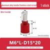 M6 Aluminum Alloy Knurled Hand Tightening Screw Bolt with Stainless Steel Handle