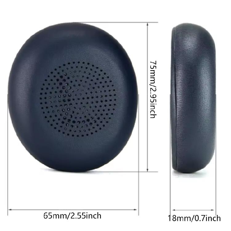 1 Pair Replacement Earpads Soft Sponge Ear Pad Comfortable Earmuffs for 45H Evolve2 65 40 UC Repair Accessory
