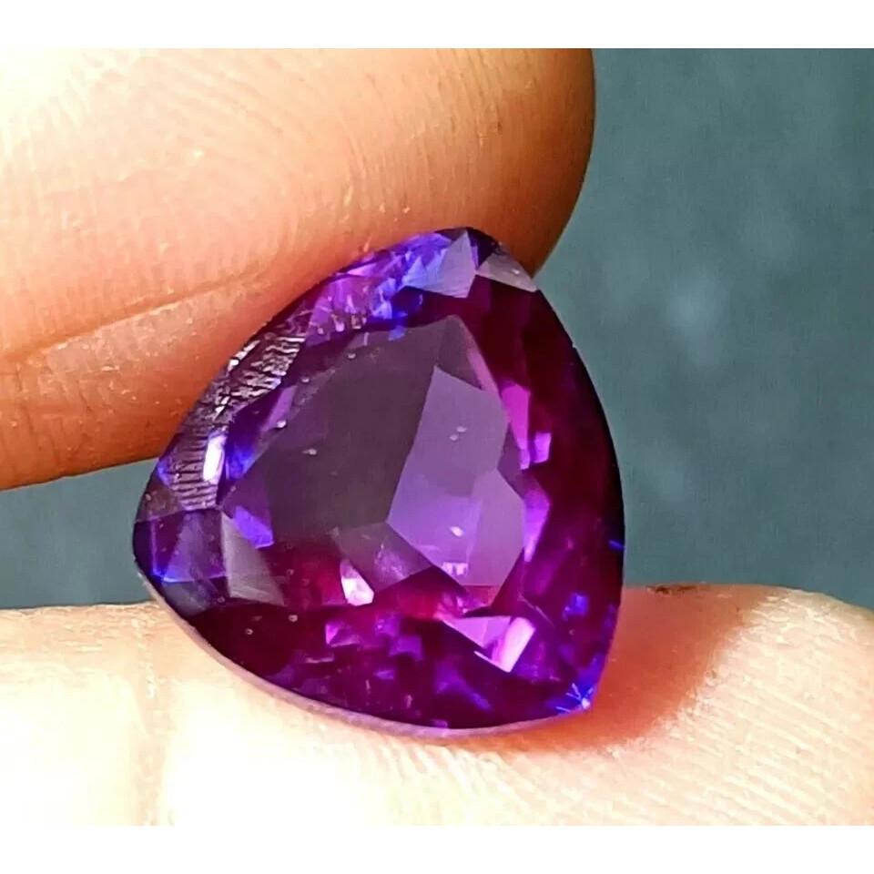 Natural Purple Blue Trillion Sapphire Ceylon 10-12 Ct Beautiful Gemstone