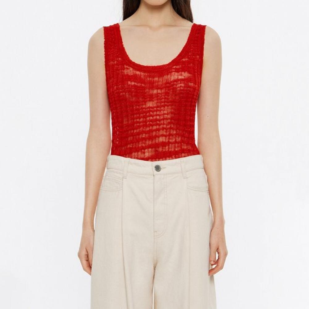 

Bimba Y Lola Red Fitted Knit Top B245awk024rdb Red/S