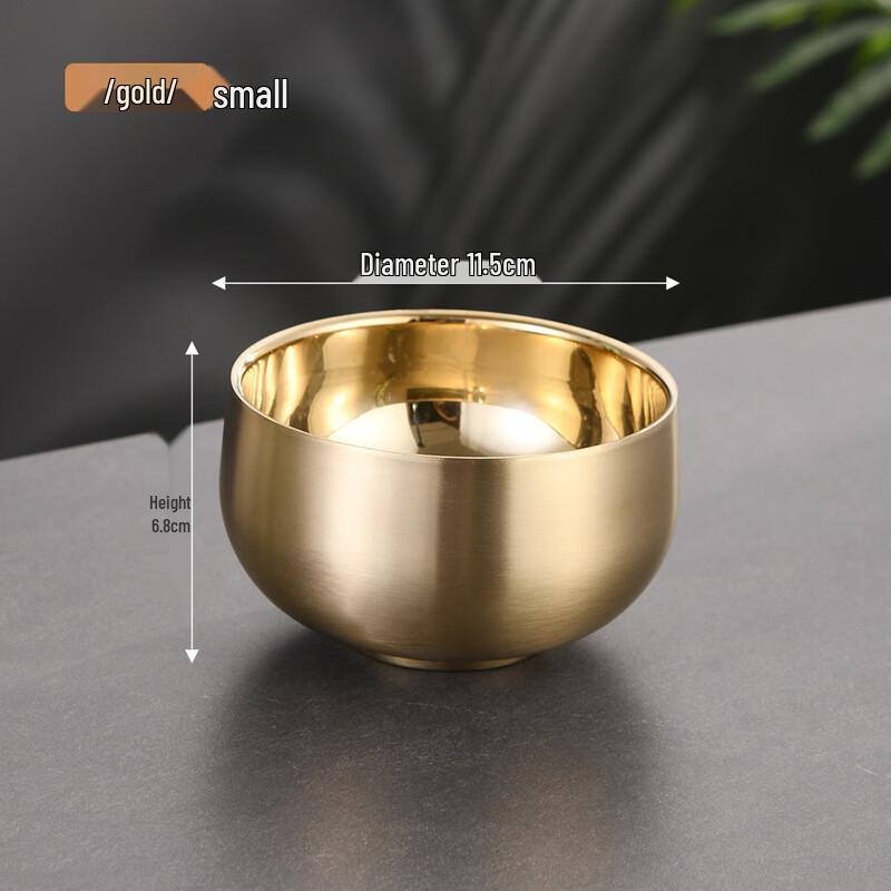 ZISIZ Korean Style 304 Stainless Steel Rice Bowl