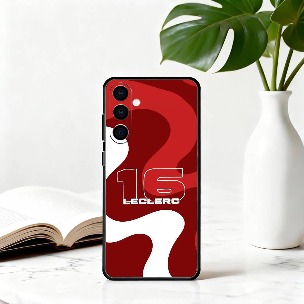 Monaco C-Charles L-Leclerc CL Phone Case For Samsung Galaxy A73,A72,A71,A70,A53,A52,A51,Soft Silicone Black Cover