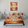 God's Hands Peaceful Bedding Set Bedding Set (1 Duvet Cover, 2 Pillowcases, Duvet Not Included)