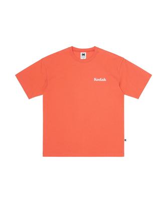 KODAK Scenery Back Graphic Short Sleeve T-Shirt Red