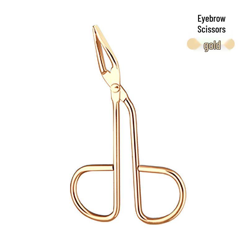 Eyebrow and Nose Hair Grooming Set: Flat and Slanted Tip Tweezers, Plucking Tweezers, Mustache Scissors, and Eyebrow Clips.