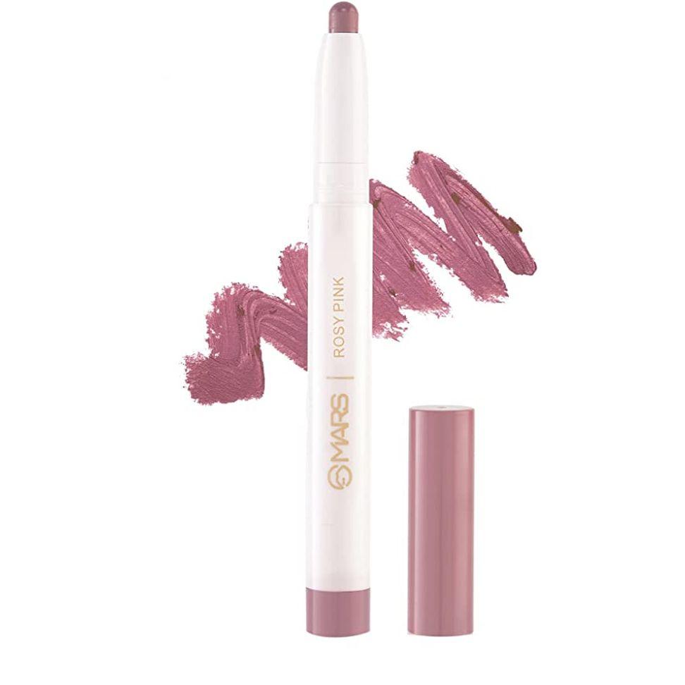 MARS Nepřenosná Dlouhotrvající Poppins Otočná Matná Tužka na Rty (Třešňově červená-02, 1,3 g)