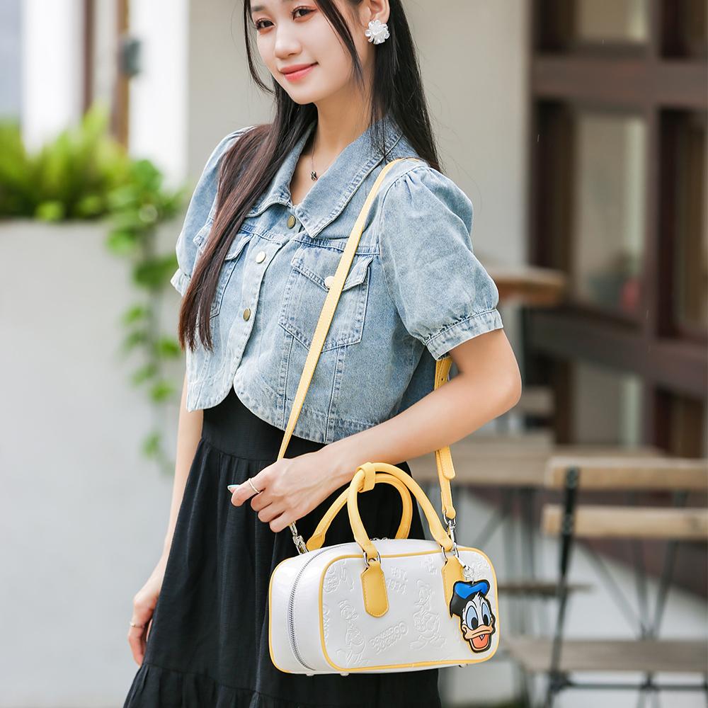 New Disney Donald Duck Series PU Shoulder Bag, Crossbody Bag, Handbag Women's Yellow BMK-71566Y