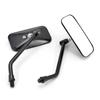 Modified Motorcycle Rearview Mirror Personality Retro Square Mirror Auxiliary Mirror Electric Vehicle Reflector Scooter