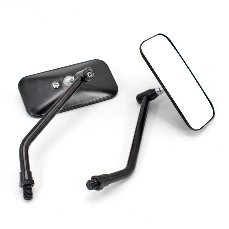 Modified Motorcycle Rearview Mirror Personality Retro Square Mirror Auxiliary Mirror Electric Vehicle Reflector Scooter