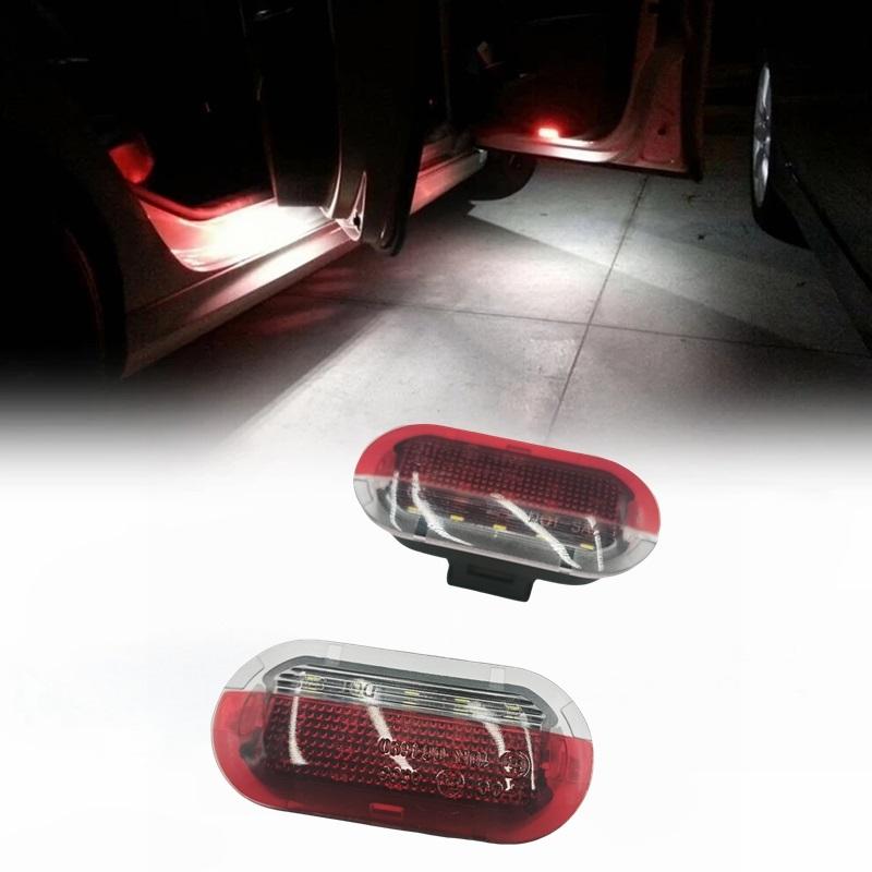 LED Courtesy Door lamp Welcome Footwell Light for VW Golf MK4 Beetle Cabrio Jetta Bora Polo Sharan Vento Touran Skoda Octavia