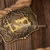 Retro Bronze Bull Head Symmetrical Unisex Belt Buckle