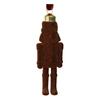 Flocking Nutcracker Hanging Ornament Decorative Nutcrackers Statue Christmas Soldier Charm Holiday Tree Decoration Pendant