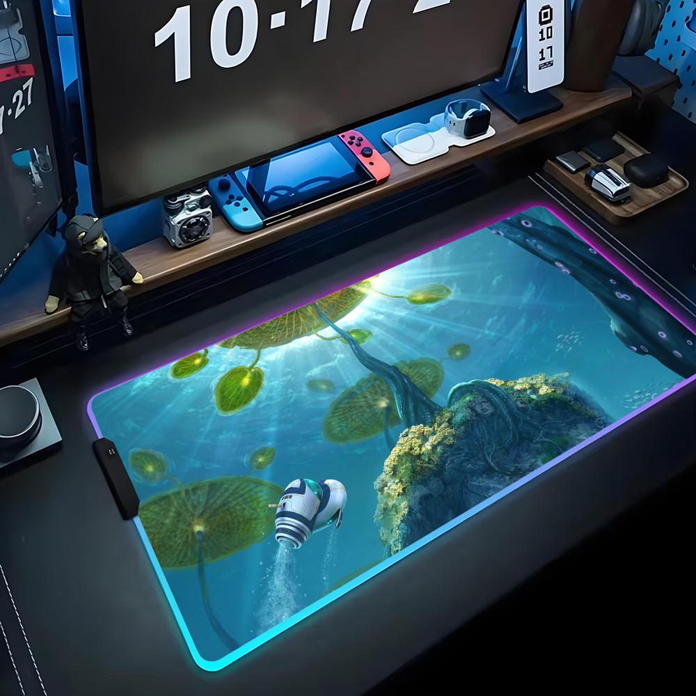 Subnautica Peles Paliktnis RGB Spēļu Peles