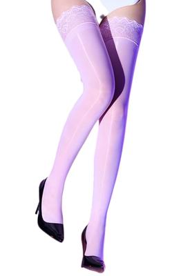TOMOTHY Glossy Stockings with Sexy Shiny Pink Knee-High Stockings, Garters, Pantyhose,
