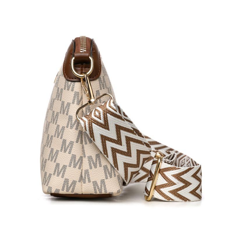 Retro Printed Single Shoulder Crossbody Women's Bag