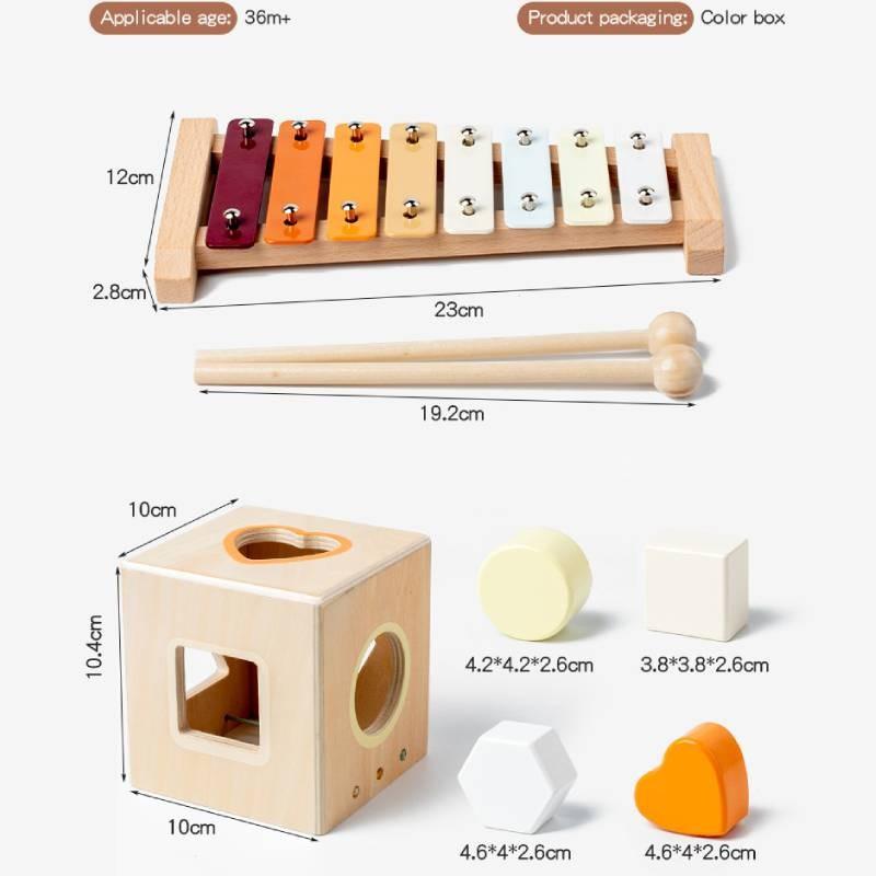 Wooden Musical Instrument Set For Kids With Educational Toy Features For Early Learning And Development