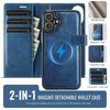 2-in-1 Magnetic Magnetic Detachable Wallet Case for iPhone 17/17 Pro/17 Max/17 Air - PU Leather, Card Slots, MagSafe Charging, 360° Protection