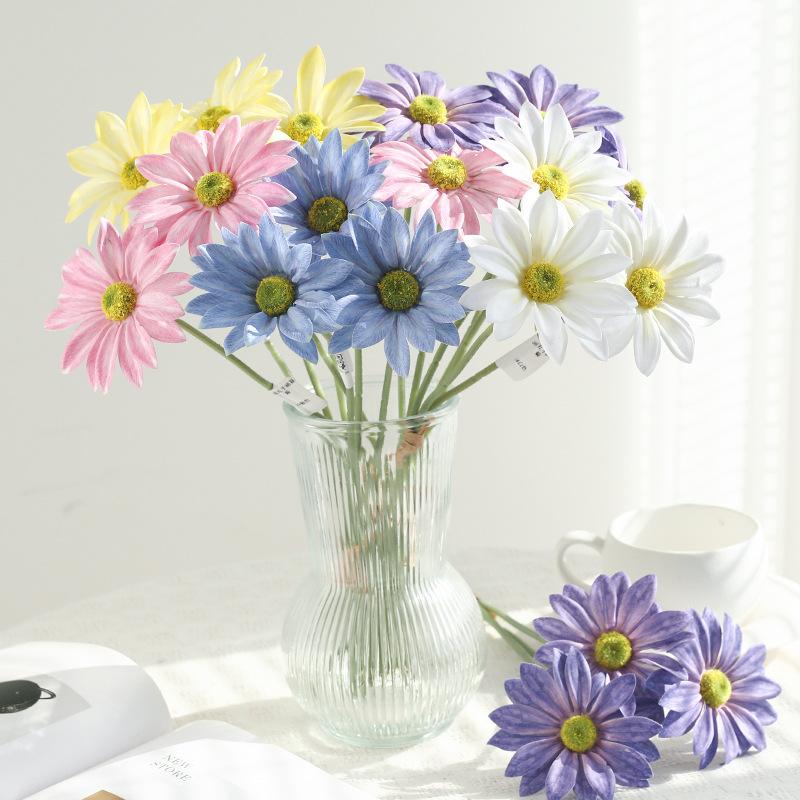 1 Svazek Hedvábná Gerbera Svatba Domácí Dekorace Umělé Květiny Domácí Dekorace Slunečnice Umělé Květiny