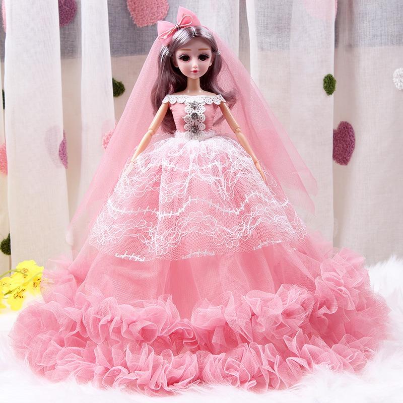 Cm Large Wedding Dress Princess Doll Toy Gift Set For Girls Kids