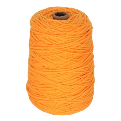 Tufting Yarn Orange 437yd Long 0.2in Wide Shrink Resistant Cotton Polyester Carpet Knitting Yarn