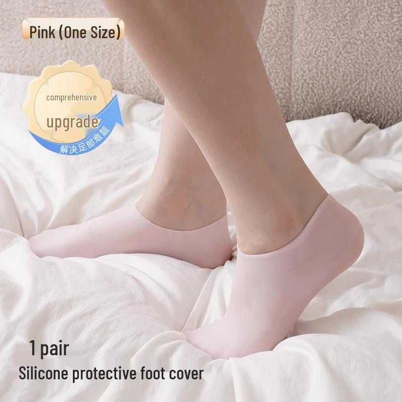 Silicone Hand and Foot Mask - Wearable Moisturizing Gel Cover for Overnight Care of Delicate Skin and Fine Lines. Ideal for Women's Hands.