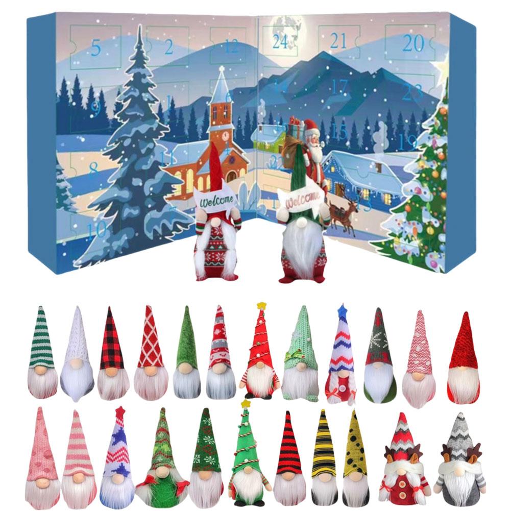 Christmas Gnome Holidays Advent Calendar 2025 Christmas Countdown Calendar with 24 Collectible Gnome Childs & Adults Xmas Gifts