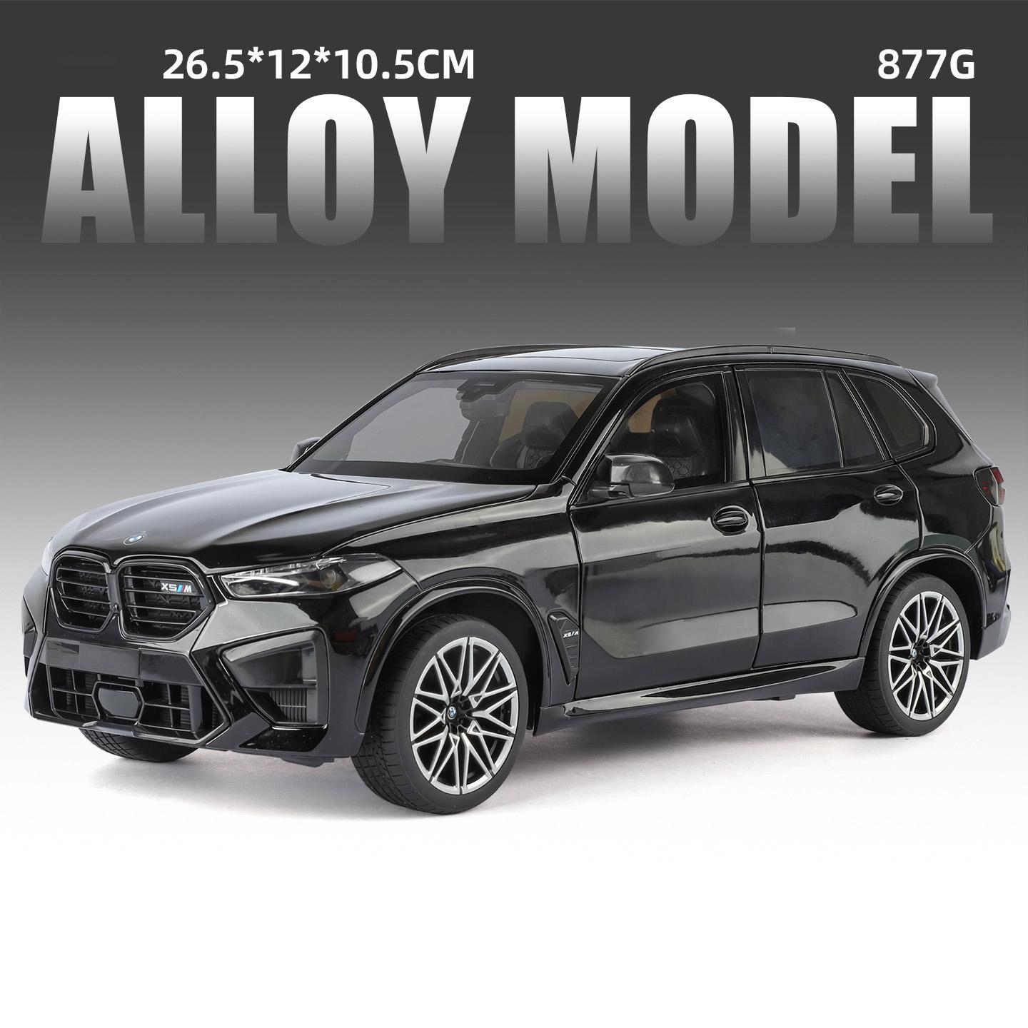 

NEW 1:18 BMW X5M X5 F95 SUV Alloy Car Diecasts & Toy Vehicles Car Model Miniature Scale Model Car For Children чорний