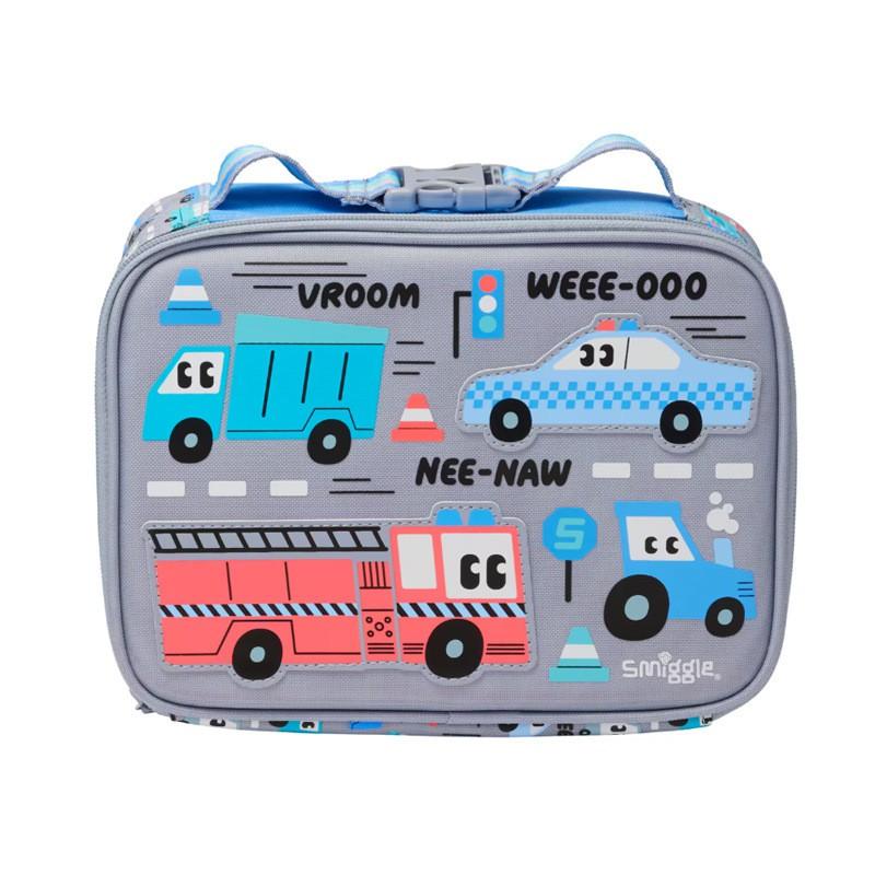 Smiggle Single-Layer Kids Lunch Tote Bag School Children Waterproof Insulated Canvas Lunchbox