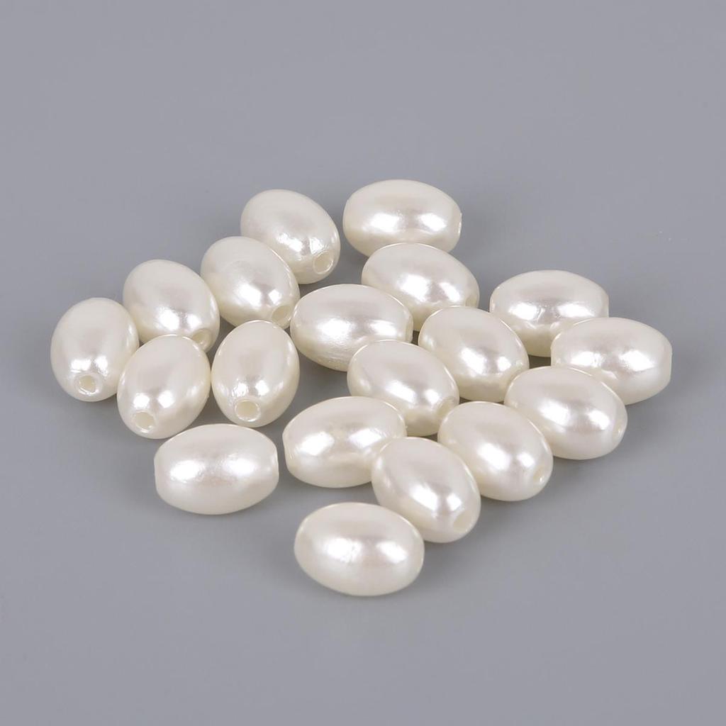 1300-7500Pcs New White Ivory ABS Imitation Pearl Beads Rice Bead ABS Plastic Loose Spacer Beads for Jewelry Makin