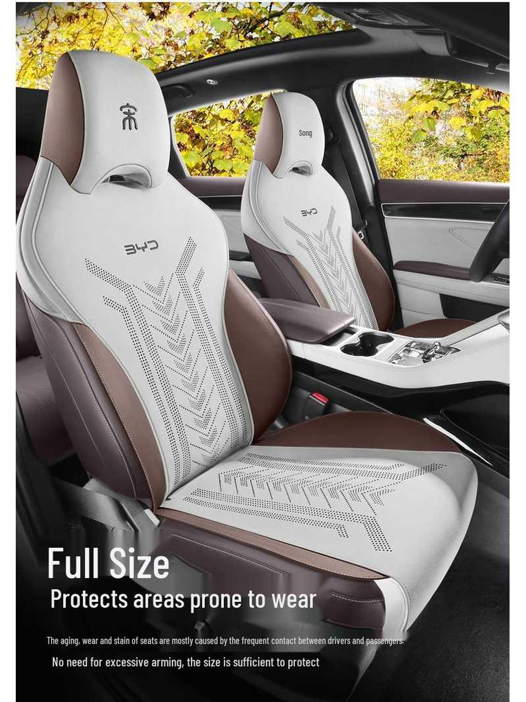 BYD Song Plus DMi & Song Pro EV Suede Car Seat Covers, All-Season