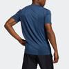 adidas T Shirts Men's Navy Blue Crew Neck Moderate Straight Fit GM0507