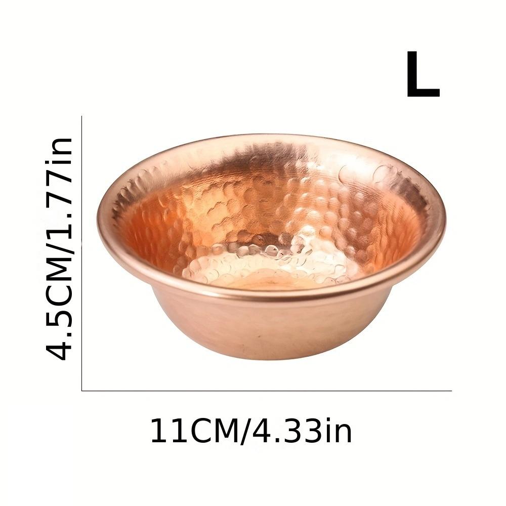 Bol de alimentare cu apă din cupru pur nepalez, cu model de ciocan lucrat manual, bol cu ​​apă sfințită pentru provizii budiste Buddha