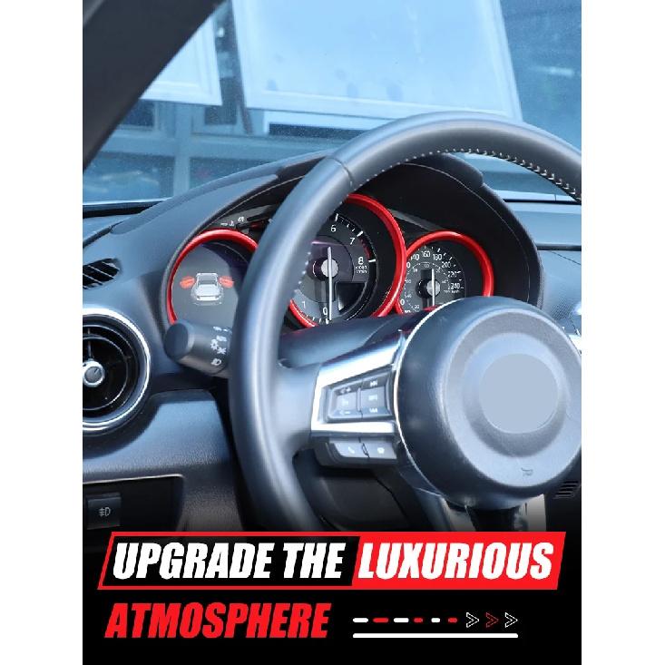 For Mazda MX-5 2016-2025 Aluminum Alloy Car Front Dashboard Decoration Frame Dial Ring Edge Styling Trim Auto Accessories