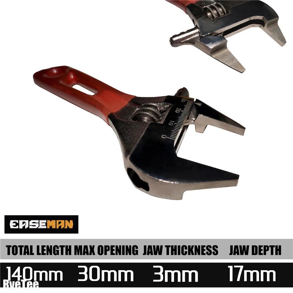 3mm Ultra-thin Adjustable Wrench Plumbing Car Tools for Mechanic Fitter Electrician Hand Tools Mini Bathroom Wrench 2025