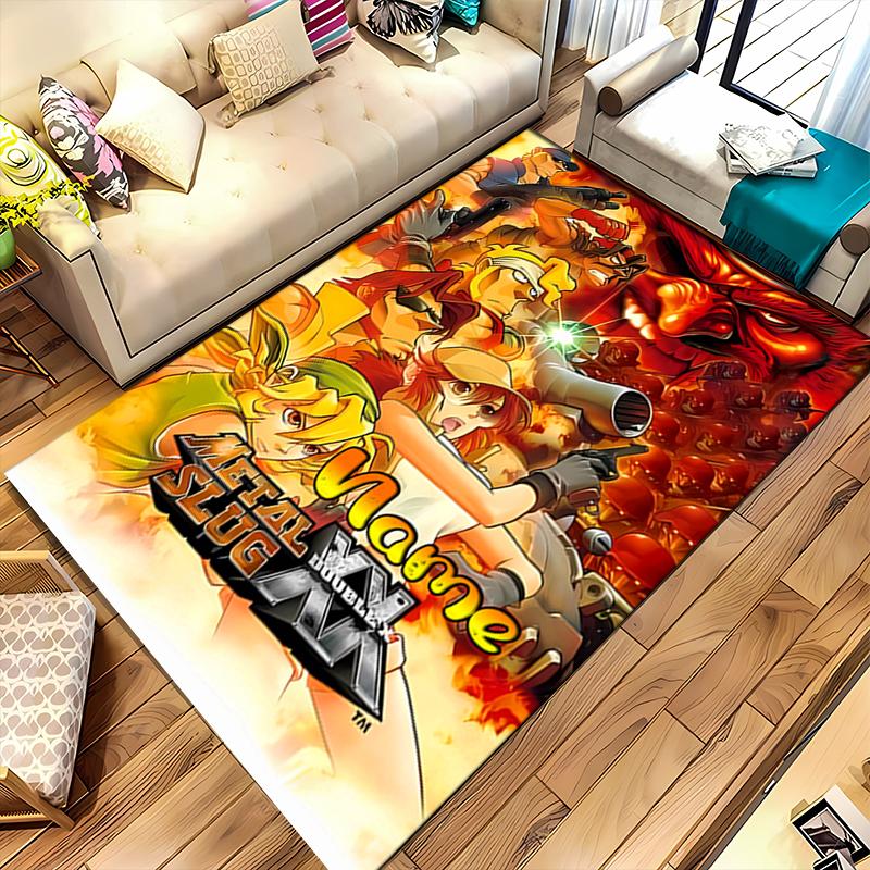 Custom Personalization Metal Slug Area Rug - Perfect For Kitchen, Bathroom,Laundry Room Decor Large Size Available,Gift All Seasons