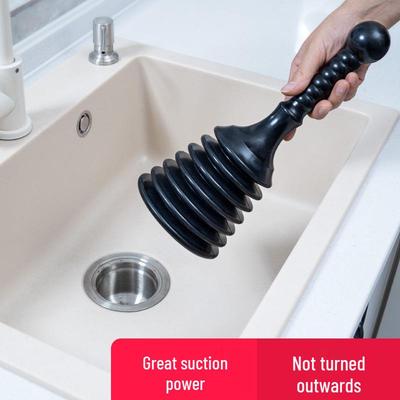 Household Drain Plunger for Kitchen and Bathroom Sinks, Toilets, and Bathtubs