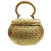Golden Hnadle Clutches Vintage Handmade Brass Handbag for Women Party Bride Marriage Clutch