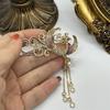 SKEDS Vintage Women Men Fashion Crystal Cross Baroque Style Badges Brooch Retro Unisex Rhinestone Luxury Pin Corsages Jewelry
