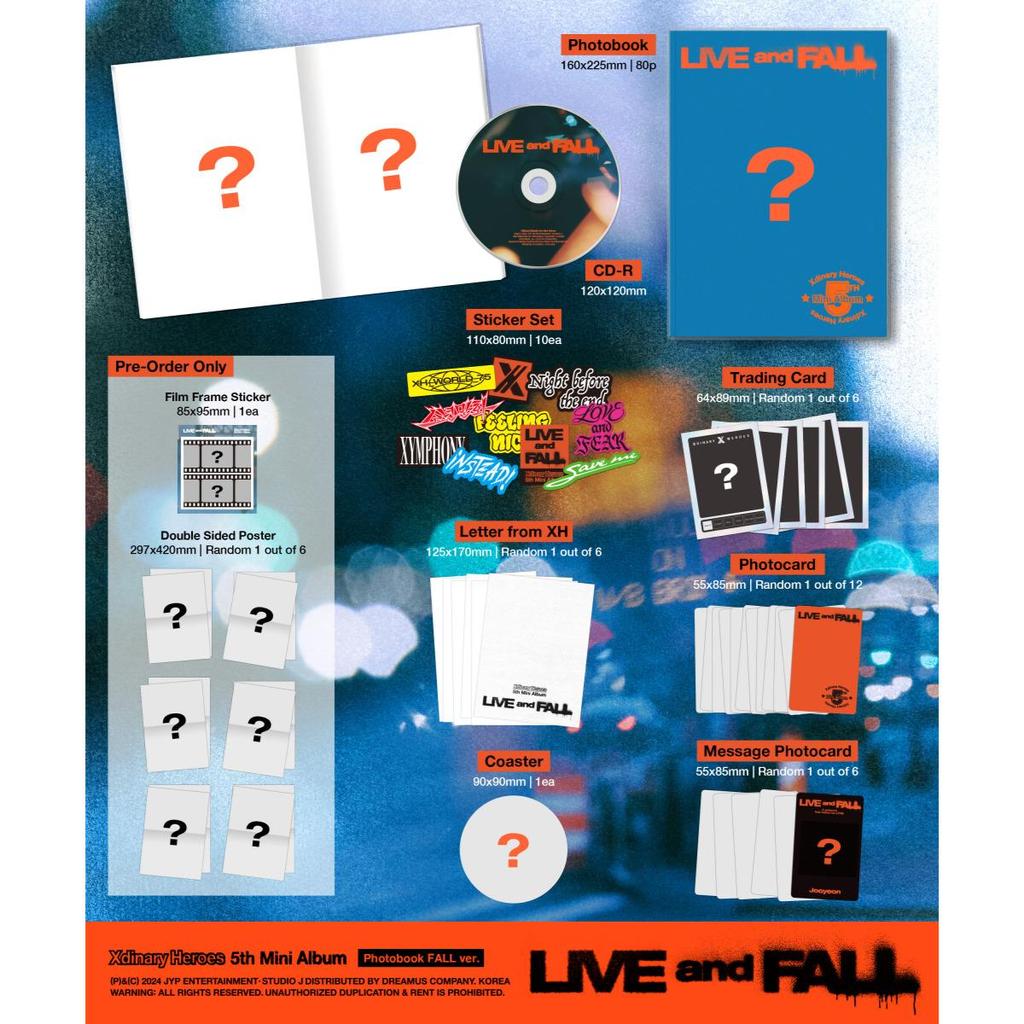 Xdinary Heroes LIVE and FALL / 5th Mini Album
