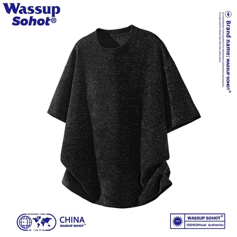 Wassup Sohot Men s Twill Crew Neck Short-Sleeve T-Shirt 3XL