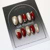 New Year Ruby Glass Bead Cat's Eye Armor: Gilded Whitening Nail Art Stickers