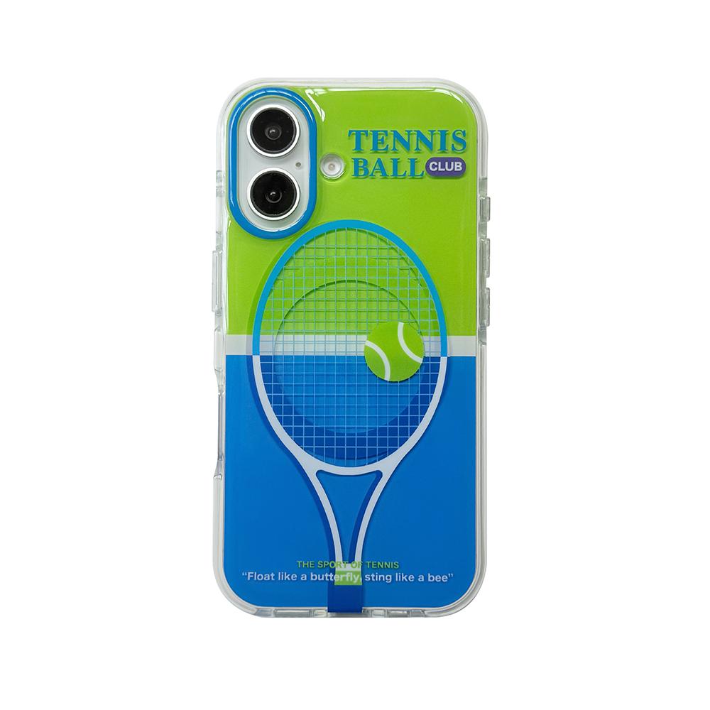 

3D Tennis Ball Sport Magnetic Grip Tok Stand Holder Phone Case for iPhone 17 16 14 15 Pro Max Shockproof For Magsafe Back Cover iPhone17