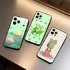 T-The F-Frog C-Cute Phone Case For iPhone 17,16,15,14,13,12,11 Plus,Pro Max,Soft Silicone Black Cover
