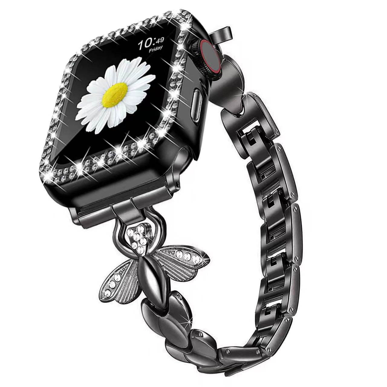 

ремешок для iWatch s10 S9 46мм 42мм 45мм 41мм 49мм металлический ремешок пластиковый бриллиантовый защитный чехол Apple Watch ultra Series 10 9 8 7 6 5 SE iwatch 10 46mm