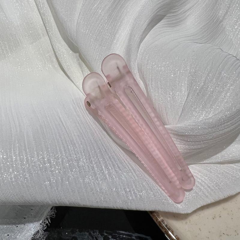 2Pcs Frosted Duckbill Clip Colorful Fix Hair Hairpins  Bangs Clip Hairdressing Hairpins Barrettes Headwear Accessories