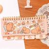 Color Page Capybara Notebook Kawaii Mini Writing Pad Stationery Small Notepad  Decor