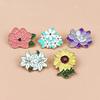 Creative Cartoon Flower Brooch: Alloy Pin Badge for Versatile Decoration