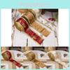 Luxurious Christmas Floral Print Fabric Ribbon In Classic Gold Red And White For Holiday Crafts